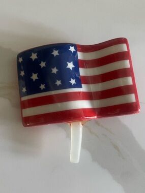 Nora Fleming American Flag Accent - Red, White, Blue